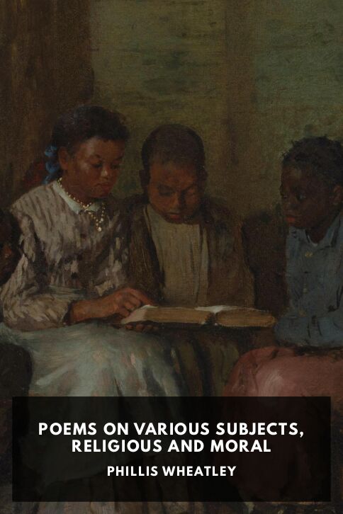 Typing practice book cover: Poems on Various Subjects, Religious and Moral
