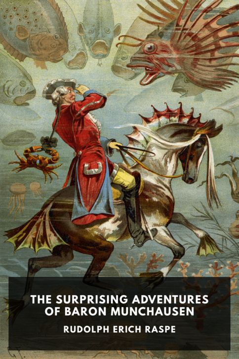 Typing practice story cover: The Surprising Adventures of Baron Munchausen
